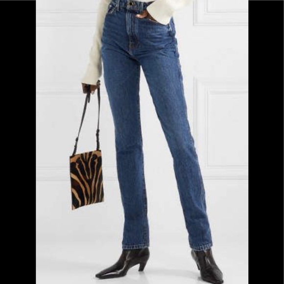 KHAITE | Jeans | Khaite Daria Hight Rise Slim Leg Jeans Dark Blue